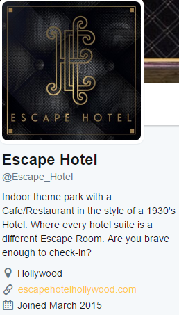 twitter escape room hollywood