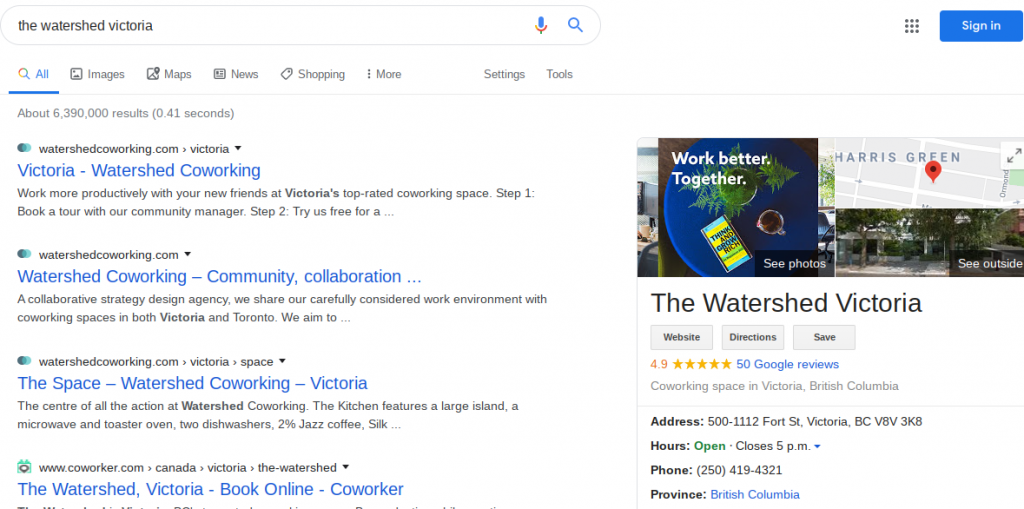 the watershed coworking space victoria